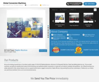 Papernapkinmachine.in(Global Conversion Machines) Screenshot