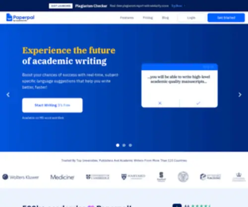Paperpal.com(Enhance your academic writing with our free writing assistant) Screenshot