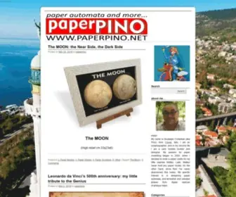 Paperpino.net(Papercraft, paper toys, paper automata, paper models, paper globes) Screenshot