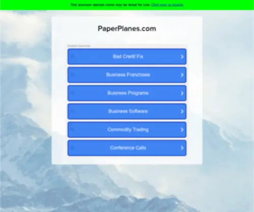 Paperplanes.com(The Leading Paper Plane Site on the Net) Screenshot