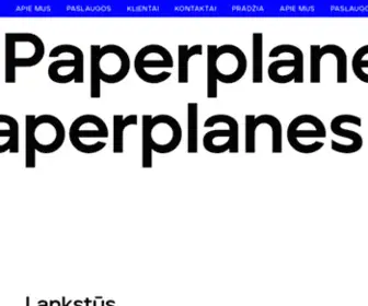 Paperplanes.lt(Paperplanes Agency) Screenshot