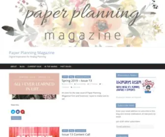 Paperplanning.com(Paper Planning Magazine) Screenshot