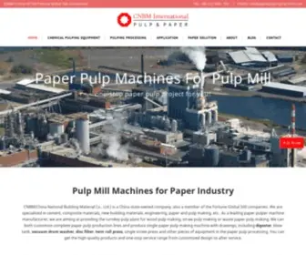 Paperpulpingmachine.com(Paper Pulp Mill Machinery) Screenshot