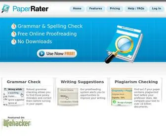 Paperrater.com(Free Online Proofreader) Screenshot