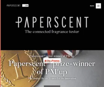 Paperscent.fr(PAPERSCENT, is an innovative technology which revolutionizes the fragrance-testing experience) Screenshot