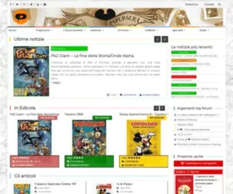 Papersera.net(Sul Papersera trovate tutte le informazioni sui fumetti Disney pubblicati in Italia) Screenshot
