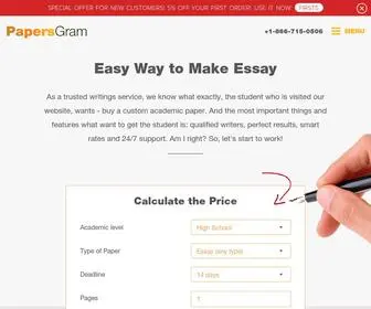 Papersgram.com(Best Paper Writing Service) Screenshot