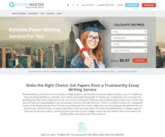 Papersmaster.com(The Best Essay Writing Service Ever) Screenshot