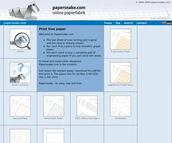 Papersnake.com(Graph paper) Screenshot