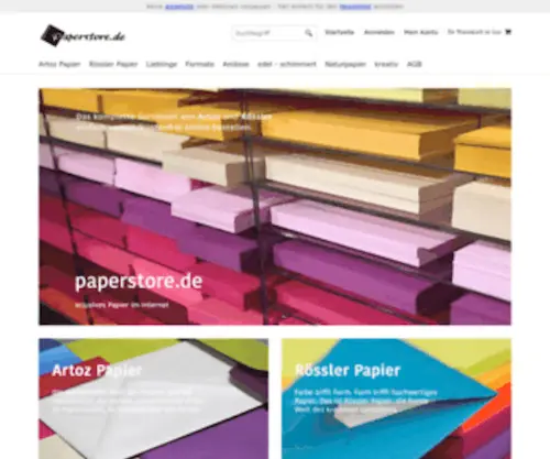 Paperstore-Papiershop.de(Paperstore) Screenshot