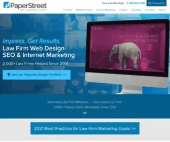 Paperstreet.com(Law Firm Website Design) Screenshot