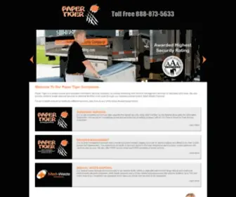 Papertigershredding.com(Lincoln Nebraska Paper Shredding Services) Screenshot