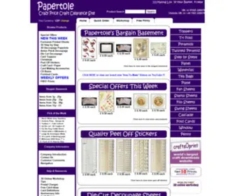 Papertole.co.uk(Die Cut Decoupage) Screenshot