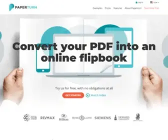 Paperturn.com(PDF to flip) Screenshot