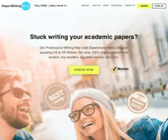 Paperwritingpros.com(Research Paper Writing Service) Screenshot
