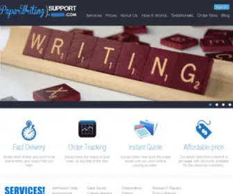 Paperwritingsupport.com(Academic writing service) Screenshot