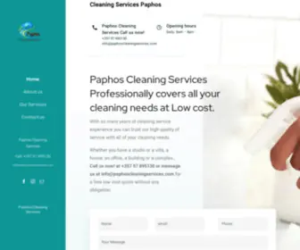 Paphoscleaningservices.com(Cleaning Services Paphos & Limassol) Screenshot