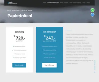 Papierinfo.nl(Domeinnaam) Screenshot