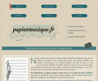 Papiermusique.fr(Papier Musique) Screenshot