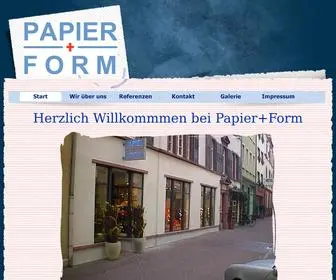 Papierundform.com(Füller) Screenshot