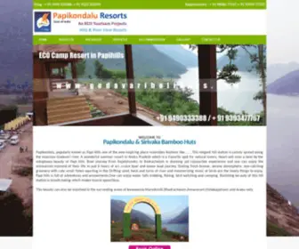 Papikondaluresorts.com Screenshot