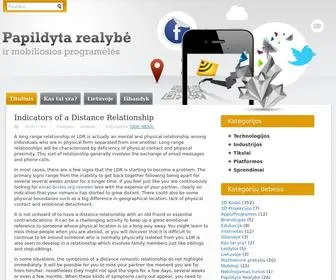 Papildytarealybe.lt(Papildyta realybė) Screenshot