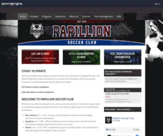 Papillionsoccer.com(Papillion Soccer Club) Screenshot