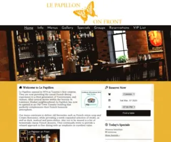 Papillononfront.com(Le Papillon on Front) Screenshot