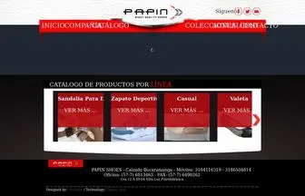 Papinshoes.com(PAPIN SHOES) Screenshot