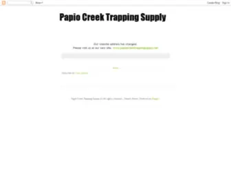 Papiocreektrappingsupply.com(Papio Creek Trapping Supply) Screenshot