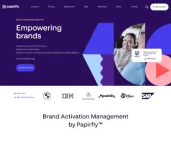 Papirfly.co.uk(Empowering brands) Screenshot