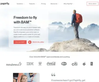 Papirfly.com(The only way to manage your brand) Screenshot