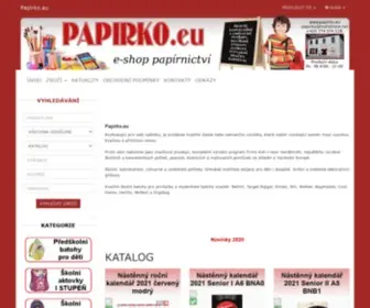 Papirko.eu(Prodej kvalitních značkových školních a výtvarných potřeb. Široká nabídka školních) Screenshot