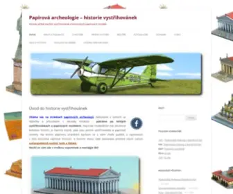 Papirovaarcheologie.cz(Papírová archeologie) Screenshot