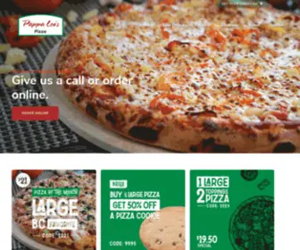 Pappaleospizza.com(Pappa Leo's Pizza) Screenshot