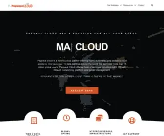 Pappayacloud.com(Cloud Hosting Solutions & Services for businesses of all sizes) Screenshot