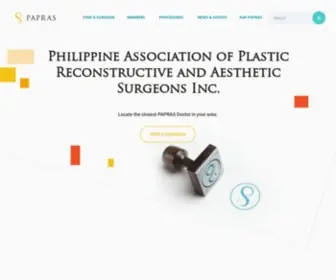 Papras.org(Plastic surgery philippines) Screenshot