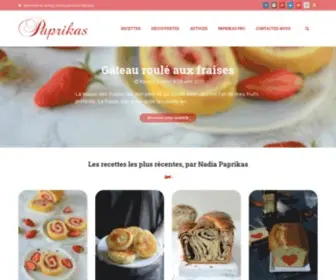 Paprikas.fr(Blog culinaire et recettes de cuisine par Nadia Paprikas) Screenshot