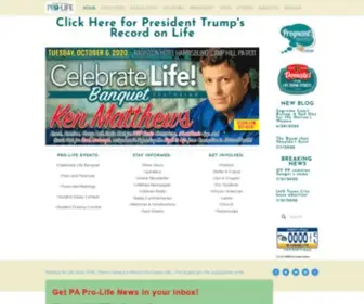 Paprolife.org(Pennsylvania Pro) Screenshot