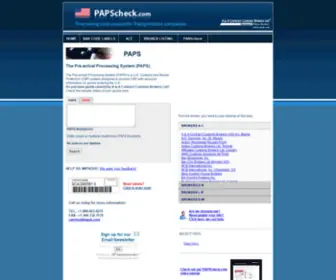 Papscheck.com(PAPSCheck) Screenshot