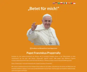 Papst-Franziskus-Prayerrally.de(Betet) Screenshot