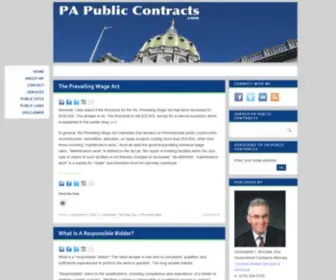 Papubliccontracts.com(PA Public Contracts) Screenshot