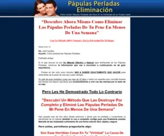 Papulasperladaseliminacion.com(Papulas Perladas del Pene Eliminacion) Screenshot