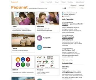 Papunet.net(Vuorovaikutus ja kommunikointi kuuluvat kaikille) Screenshot