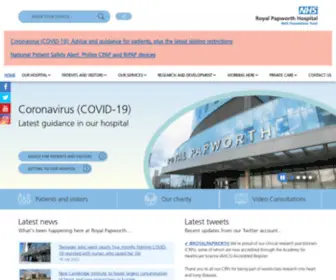 Papworthhospital.nhs.uk(Papworth Hospital) Screenshot