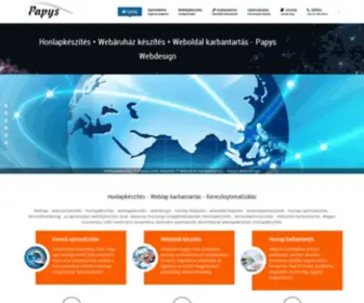 Papys.hu(Honlapkészítés) Screenshot
