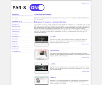 Par-S-ON.fr(Le guide business du web) Screenshot