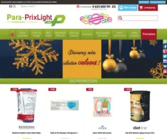 Para-Prixlight.com(Les plus grandes marques de parapharmacie aux prix les plus bas) Screenshot