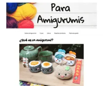 Paraamigurumis.site(¿Que) Screenshot