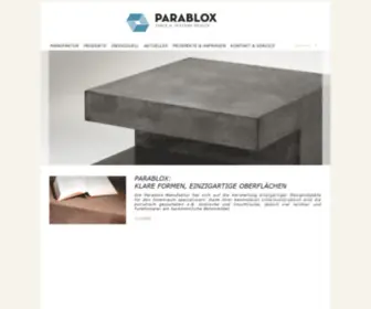 Parablox.de(Designmöbel) Screenshot